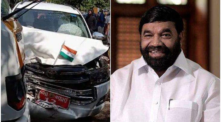 മന്ത്രി വാസവന്റെ കാര്‍ പിക്കപ്പ് വാനുമായി കൂട്ടിയിടിച്ചു; മന്ത്രിക്ക് പരിക്ക്