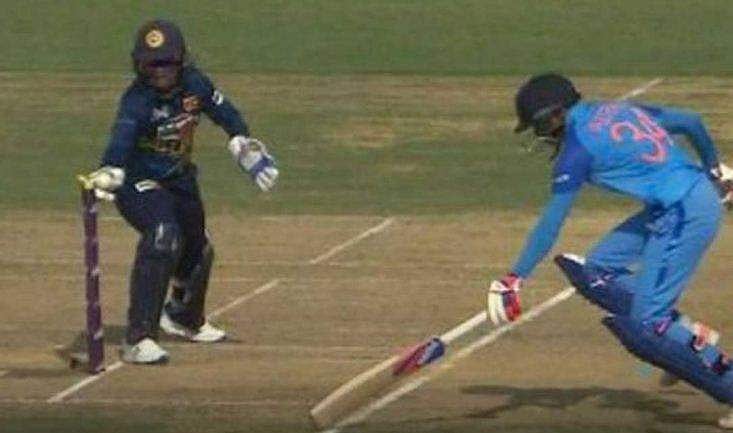 സ്റ്റംപ് ഇളകും മുന്‍പേ ക്രീസില്‍, എന്നിട്ടും പൂജ പുറത്ത്‌; റണ്‍ഔട്ട് വിവാദത്തില്‍