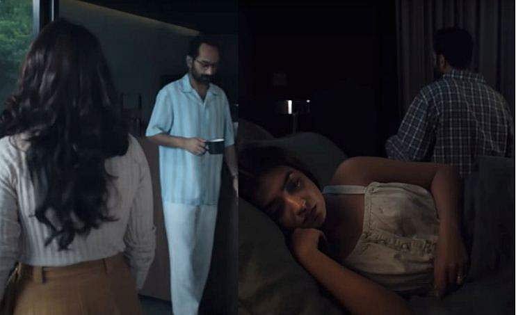വഴക്കിന് ശേഷമുള്ള അടുത്ത ദിവസം, മുഖം കൊടുക്കാതെ ഫഹദും നസ്രിയയും; 'കോൾഡ് വാർ' വിഡിയോ