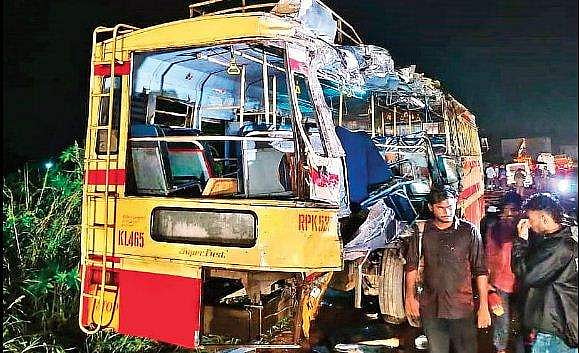 പെട്ടെന്ന് നിര്‍ത്തി; വടക്കഞ്ചേരി അപകടത്തില്‍ കെഎസ്ആര്‍ടിസി ബസിനും വീഴ്ച, റിപ്പോര്‍ട്ട്