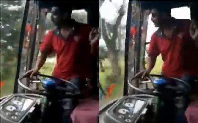 എഴുന്നേറ്റ് ചെരിഞ്ഞു നിന്ന് ഡ്രൈവിങ്, ഒപ്പം ഡാൻസും! അപകടം വരുത്തിയ ഡ്രൈവറുടെ പഴയ ദൃശ്യങ്ങൾ (വീഡിയോ)
