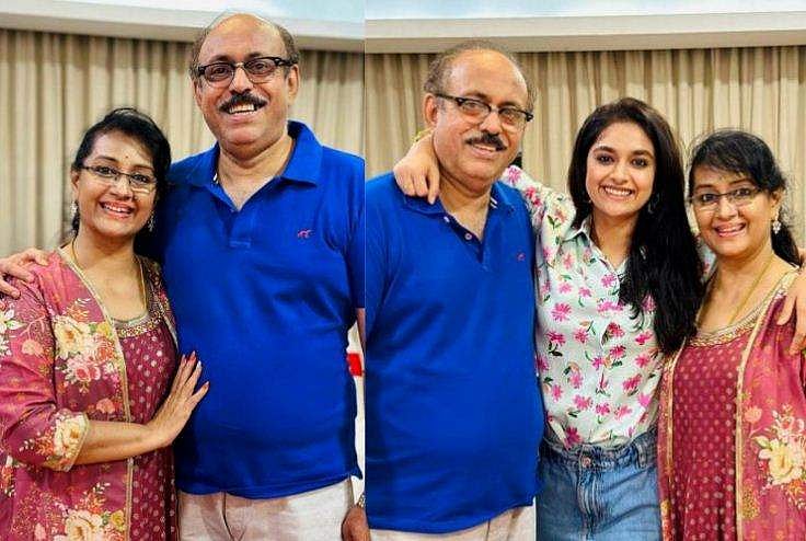 ഒരേ ദിവസം പിറന്നാൾ, "മോസ്റ്റ് റൊമാന്റിക് കപ്പിൾ" എന്ന് കീർത്തി സുരേഷ്; ചിത്രങ്ങളും വിഡിയോയും 