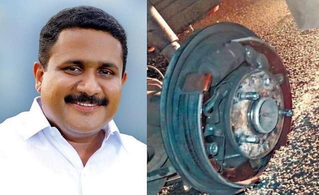 ഓട്ടത്തിനിടെ ആന്റണി ജോൺ എംഎൽഎയുടെ കാറിന്റെ പിൻചക്രം ഊരിത്തെറിച്ചു; ഒഴിവായത് വൻദുരന്തം