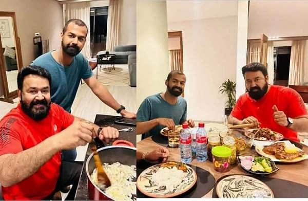 പ്രണവിനായി മോഹൻലാലിന്റെ കുക്കിങ്, ഒന്നിച്ച് ഭക്ഷണം കഴിച്ച് താരങ്ങൾ; ചിത്രങ്ങൾ വൈറൽ
