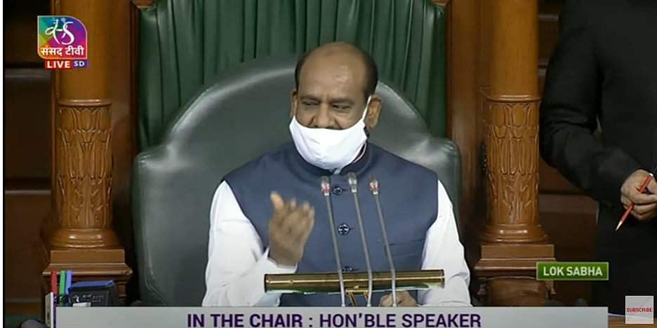 'എല്ലാവരും മാസ്‌ക് ധരിക്കണം, കോവിഡ് പ്രോട്ടോകോള്‍ പാലിക്കണം'; അംഗങ്ങള്‍ക്കു നിര്‍ദേശം നല്‍കി ലോക്‌സഭാ സ്പീക്കര്‍