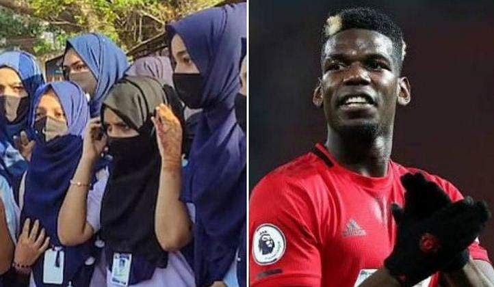'ഹിന്ദുത്വവാദികള്‍ ഹിജാബ് ധരിച്ച വിദ്യാര്‍ഥികളെ ഉപദ്രവിക്കുന്നു'; പ്രതിഷേധവുമായി പോള്‍ പോഗ്ബ