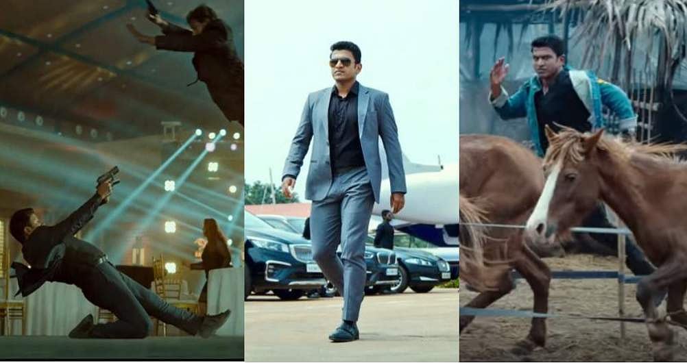 മാസ് ആക്ഷനുമായി പുനീതിന്റെ 'ജെയിംസ്'; തരം​ഗമായി ടീസർ