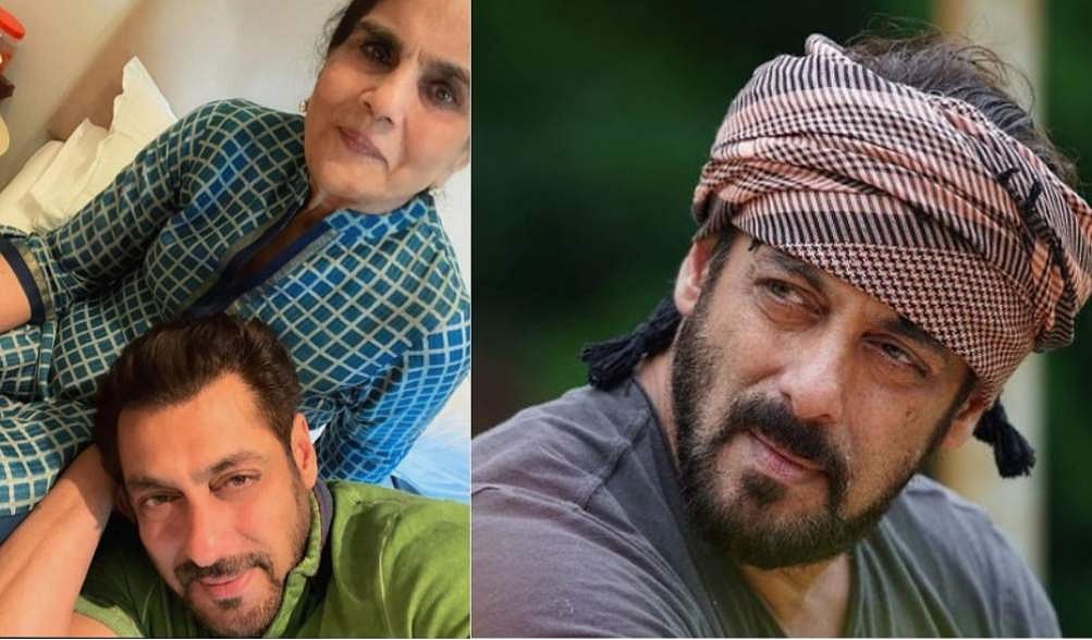 അമ്മയുടെ മടിയില്‍ തലചായ്ച് സല്‍മാന്‍ ഖാന്‍, ഇത് സ്വര്‍ഗമാണെന്ന് താരം
