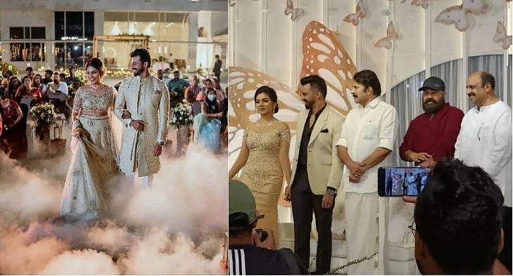സിദ്ദിഖിന്റെ മകന്റെ വിവാഹം മമ്മൂട്ടിയും മോഹൻലാലും എത്തി; താരസമ്പന്നമായി റിസപ്ഷൻ; വിഡിയോ
