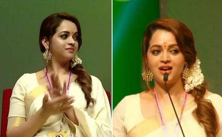 പോരാടുന്ന എല്ലാ സ്ത്രീകൾക്കും ആശംസകളെന്ന് ഭാവന; കേരളത്തിന്റെ റോൾ മോഡലെന്ന് സജി ചെറിയാൻ 