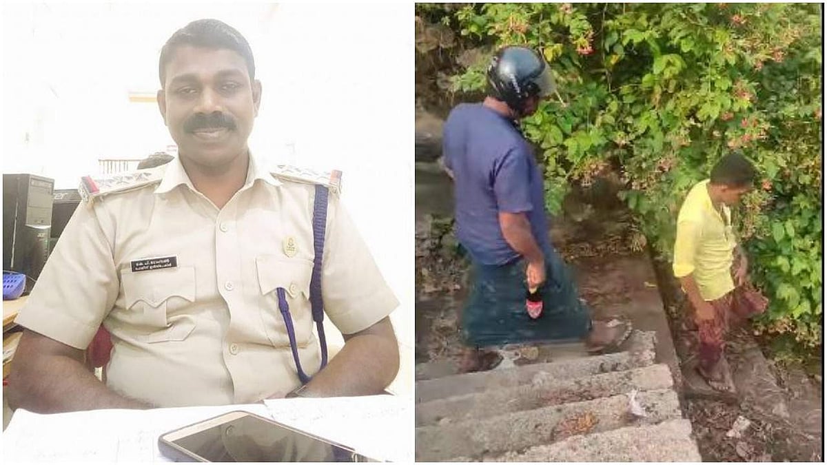 "ഇവിടിരുന്നു കള്ളുകുടിച്ചാല്‍ പൊലീസ് വരുമോ?"; ചോദ്യം പൊലീസിനോട്; യുവാക്കള്‍ക്ക് പറ്റിയ അമളി; വീഡിയോ