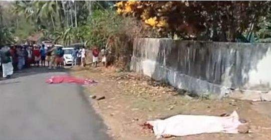 പട്ടാപ്പകല്‍ അച്ഛനേയും അമ്മയേയും മകന്‍ വെട്ടിക്കൊന്നു; മൃതദേഹങ്ങള്‍ റോഡില്‍ 