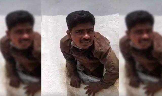 വിഗ്രഹത്തിലെ മാല കവര്‍ന്നു; അകത്തും പുറത്തും കടക്കാനാവാതെ കള്ളന്‍ കുടുങ്ങി; വീഡിയോ