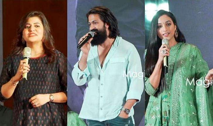 റോക്കിങ് സ്റ്റാർ യഷ് എത്തി, കെജിഎഫ് 2 ആരവം കേരളത്തിലേക്കും; വരവേറ്റ് സുപ്രിയ; വിഡിയോ 
