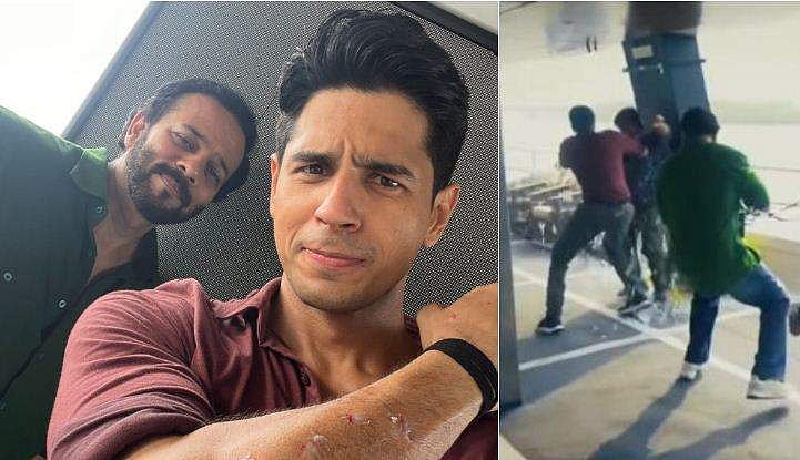 ചോരയൊലിപ്പിച്ച് സിദ്ധാർത്ഥ് മൽഹോത്ര, ഷൂട്ടിങ്ങിനിടെ പരിക്ക്; വിഡിയോ