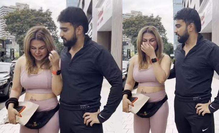 അക്കൗണ്ടുകൾ ഹാക്കു ചെയ്യുന്നു, ഇതുപോലൊരു ഭർത്താവിനെ വേറൊരാൾക്കും കിട്ടരുത്, പൊട്ടിക്കരഞ്ഞ് രാഖി സാവന്ത്; വിഡിയോ