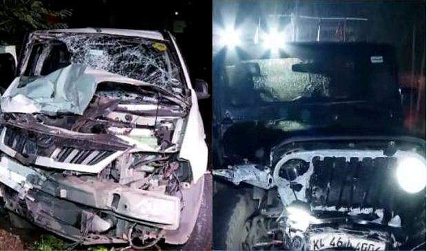 മദ്യലഹരിയില്‍ മത്സരയോട്ടം; മഹീന്ദ്ര ഥാര്‍ ടാക്‌സിയിലേക്ക് ഇടിച്ചുകയറി; ഒരു മരണം