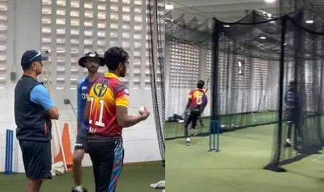 രവീന്ദ്ര ജഡേജക്ക് പരിക്ക്; 20കാരന്‍ ലെഗ് സ്പിന്നറെ നെറ്റ്‌സില്‍ പന്തെറിയിപ്പിച്ച് രാഹുല്‍ ദ്രാവിഡ് 