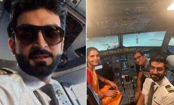 മകൻ പറത്തുന്ന വിമാനത്തിലെ ആദ്യ യാത്ര; അമ്മയ്ക്കും അച്ഛനും സർപ്രൈസൊരുക്കി പൈലറ്റ്, വൈറലായി വിഡിയോ