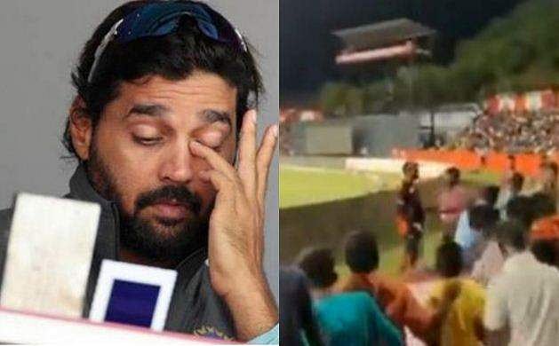 വീണ്ടും ‘ഡികെ...ഡികെ‘ വിളികൾ; ആരാധകരോട് ബൗണ്ടറി കടന്ന് തർക്കിച്ച് മുരളി വിജയ് (വീഡിയോ)