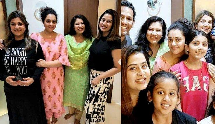 രംഭയും സം​ഗീതയും മീനയെ കാണാനെത്തി, കൂട്ടുകാരികൾക്കൊപ്പമുള്ള ചിത്രങ്ങൾ പങ്കുവച്ച് താരം