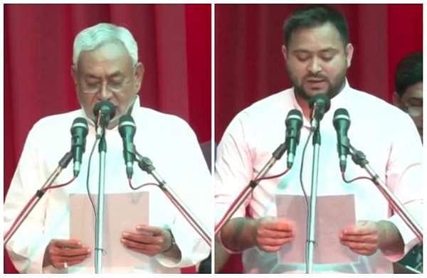 എട്ടാംതവണയും മുഖ്യമന്ത്രി; സത്യപ്രതിജ്ഞ ചെയ്ത് നിതീഷ് കുമാര്‍, തേജസ്വി യാദവ് ഉപമുഖ്യമന്ത്രി