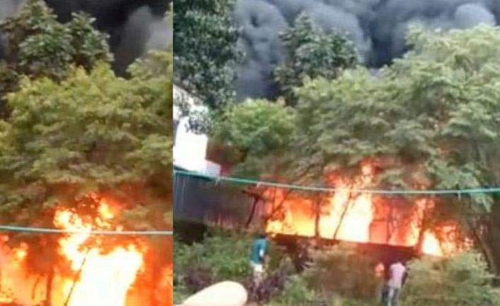 കോഴിക്കോട് ഫറോക്കില്‍ പെയിന്റ് ഗോഡൗണിൽ വന്‍തീപിടുത്തം