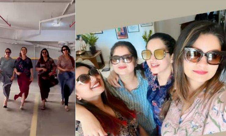 മുണ്ടുമടക്കി ഭാവനയും കൂട്ടരും; നാൽവർ സംഘത്തിന്റെ കിടിലൻ റീൽ 