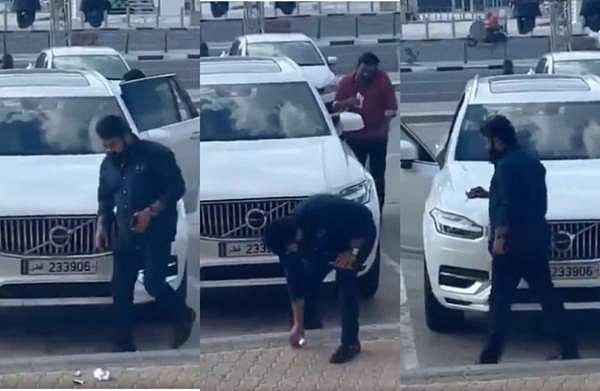 ഫുട്പാത്തിൽ വലിച്ചെറിഞ്ഞ കടലാസു കഷ്ണങ്ങൾ, പെറുക്കിയെടുത്ത് മോഹൻലാൽ; വൈറലായി വിഡിയോ