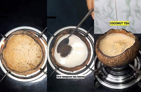 ചിരട്ടയില്‍ ചായ ഉണ്ടാക്കിയിട്ടുണ്ടോ? വൈറല്‍ വിഡിയോ; കണ്ടിട്ട് കൊതി വരുന്നെന്ന് കമന്റ് 