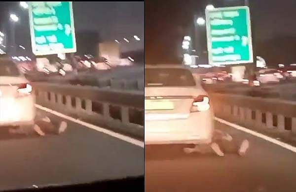 കാര്‍ മോഷ്ടാക്കള്‍ ടാക്‌സി ഡ്രൈവറെ ആക്രമിച്ചു; വണ്ടിക്കൊപ്പം റോഡിലൂടെ വലിച്ചിഴച്ചു; ക്രുരമായ കൊലപാതകം; വീഡിയോ