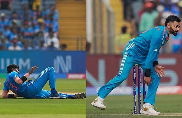 ബൗളിങിനിടെ ഹര്‍ദിക് പാണ്ഡ്യയ്ക്ക് പരിക്ക്; ഓവര്‍ പൂര്‍ത്തിയാക്കി കോഹ്‌ലി, 2017നു ശേഷം ആദ്യം