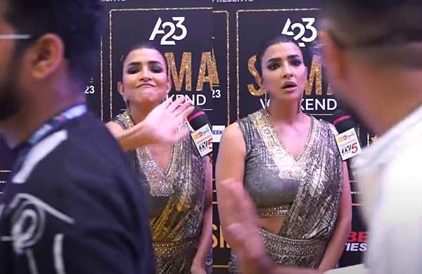 അഭിമുഖം തടസപ്പെടുത്തിയ യുവാവിനെ തല്ലി; ലക്ഷ്മി മഞ്ജുവിന്റെ വിഡിയോ വൈറലായി, പ്രതികരണവുമായി താരം