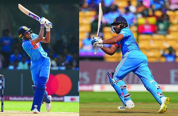 ഇന്ത്യ 71 പന്തില്‍ 100; അര്‍ധ സെഞ്ച്വറിക്ക് പിന്നാലെ ഗില്‍ മടങ്ങി; 50 കടന്ന് രോഹിത്