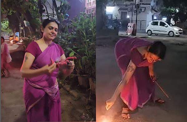 'നാഗവല്ലിയായി ഞങ്ങളെ പേടിപ്പിച്ച ടീം ആണ് ഓടുന്നത്'; ശോഭനയുടെ ദീപാവലി വിഡിയോ വൈറല്‍
