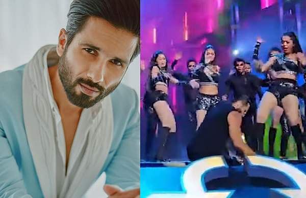 ഡാന്‍സ് ചെയ്യുന്നതിനിടെ സ്റ്റേജില്‍ നിന്ന് വീണു, എഴുന്നേറ്റ് വന്ന് വീണ്ടും ചുവടുവച്ച് ഷാഹിദ് കപൂര്‍: വിഡിയോ