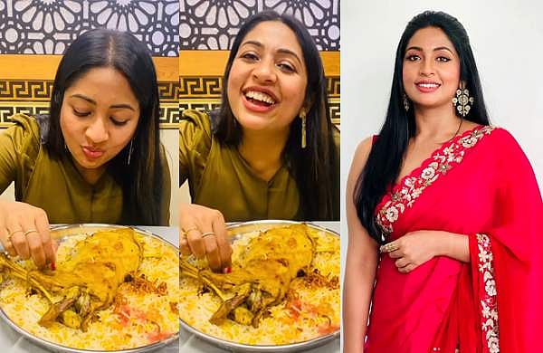 'ഒരു പ്ലേറ്റ് നേരത്തെ കഴിച്ചതാ, ഇത് സെക്കന്റ് റൗണ്ട്': മന്തി വിഡിയോയുമായി നവ്യ നായര്‍, കൊതിപ്പിച്ചു കളഞ്ഞെന്ന് ആരാധകര്‍