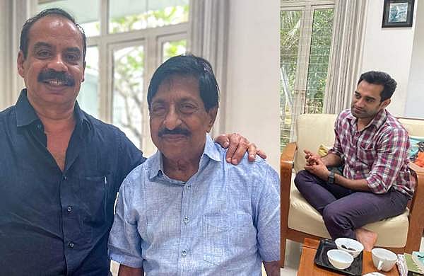 'അച്ഛനും ശ്രീനി അങ്കിളും ഇപ്പോഴും ഹോംവർക്ക് ചെയ്യുന്നുണ്ട്'; കൊച്ചിയിലെത്തി ശ്രീനിവാസനെ കണ്ട് സത്യൻ അന്തിക്കാടും അനൂപ് സത്യനും