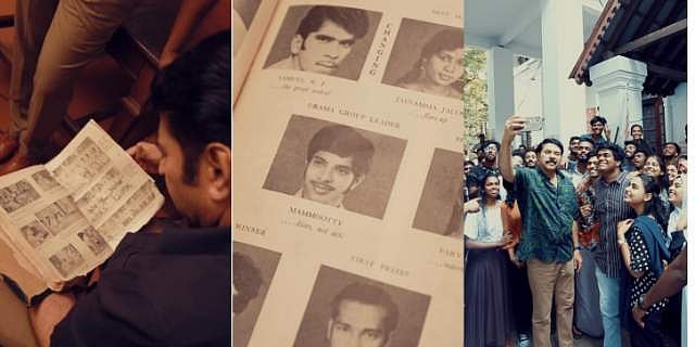 വീണ്ടും മഹാരാജാസിന്റെ പടികയറി മമ്മൂട്ടി, 'എന്നെങ്കിലുമൊരിക്കൽ സിനിമ ഷൂട്ടിം​ഗിന് ഇവിടെ വരുമെന്ന് കരുതിയില്ല' 