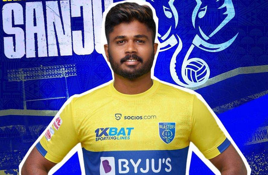 ക്രിക്കറ്റിനൊപ്പം ഫുട്ബോളും; സഞ്ജു സാംസൺ കേരള ബ്ലാസ്റ്റേഴ്സ് ബ്രാൻഡ് അംബാസഡർ