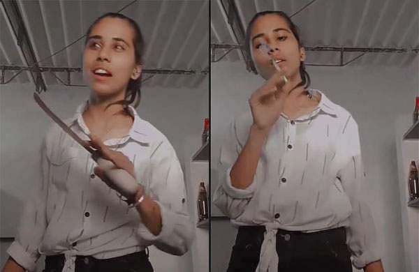 കത്തിയും സി​ഗരറ്റും ഉപയോ​ഗിച്ച് ഇൻസ്റ്റാ​ഗ്രാം റീൽസ്, തമന്നയെ തിരഞ്ഞ് പൊലീസ്