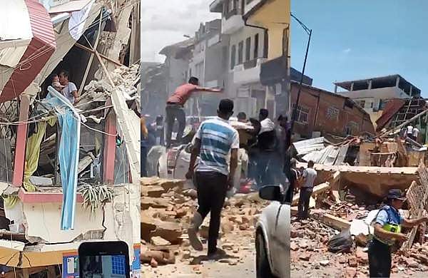 ഇക്വഡോറിൽ ഭൂകമ്പത്തിൽ 13 മരണം; റിക്ടർ സ്കെയിലിൽ 6.8 തീവ്രത രേഖപ്പെടുത്തി