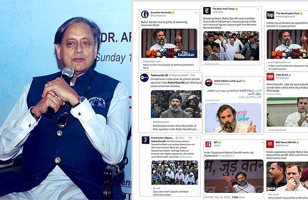 'രാജ്യാന്തര മാധ്യമങ്ങൾ നിറയെ രാഹുൽ, ഇന്ത്യയുടെ ശബ്‌ദം ഇപ്പോൾ ലോകം മുഴുവൻ കേൾക്കുന്നു'; ശശി തരൂർ