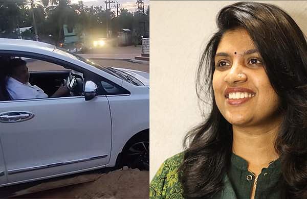 പഴയ ഡ്രൈവിങ് സ്‌കിൽ പുറത്തെടുത്ത് മന്ത്രി, ചിന്തയുടെ മണ്ണിൽ പൂഴ്ന്ന കാർ നിഷ്പ്രയാസം ഓടിച്ചു കയറ്റി സജി ചെറിയാൻ; വിഡിയോ
