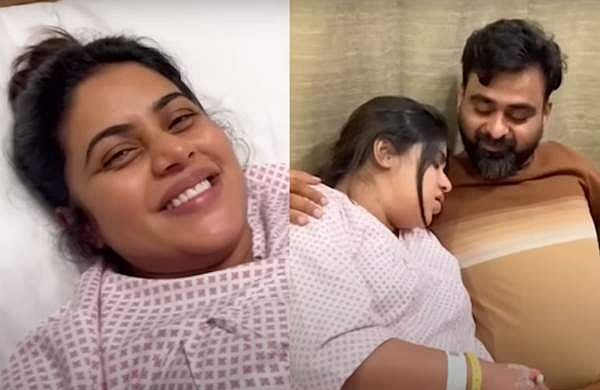 തമാശയും ചിരിയുമായി ആശുപത്രിയിൽ എത്തി, പ്രസവ വേദനയിൽ പുളഞ്ഞ് ഷംന, ചേർത്തുപിടിച്ച് ഭർത്താവ്; വിഡിയോ പുറത്ത് 