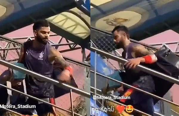 ബാറ്റ് തരാമോ എന്ന് ബോൾ ബോയ്; വൈറലായി കൊഹ്‌ലിയുടെ മറുപടി; വിഡിയോ  