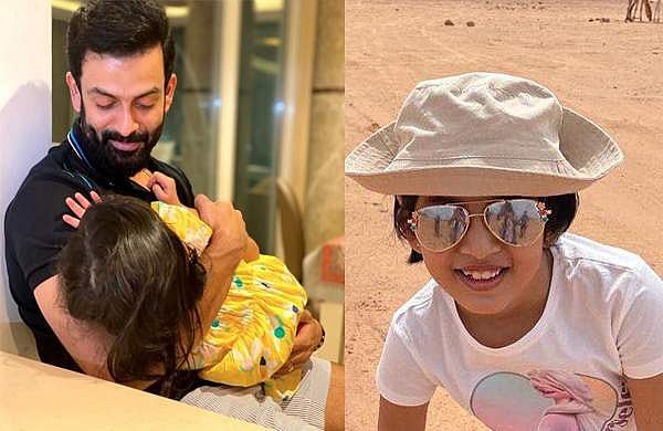 'ഉറങ്ങാന്‍ നേരം പത്ത് മിനിറ്റ് ചോദിച്ചു, നിന്റെ അച്ചാച്ചന്‍ അഭിമാനിക്കുന്നുണ്ടാകും'; അല്ലിയുടെ കവിതയുമായി പൃഥ്വിരാജ്