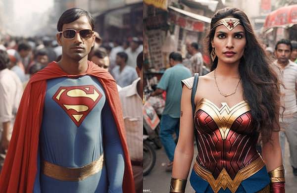 ഇന്ത്യയിലെ തെരുവുകളിൽ സൂപ്പർമാനും ബാറ്റ്മാനും വണ്ടർവുമണും; സോഷ്യൽമീഡിയയിൽ തരം​ഗമായി ഡിസി സൂപ്പർഹിറോസ്