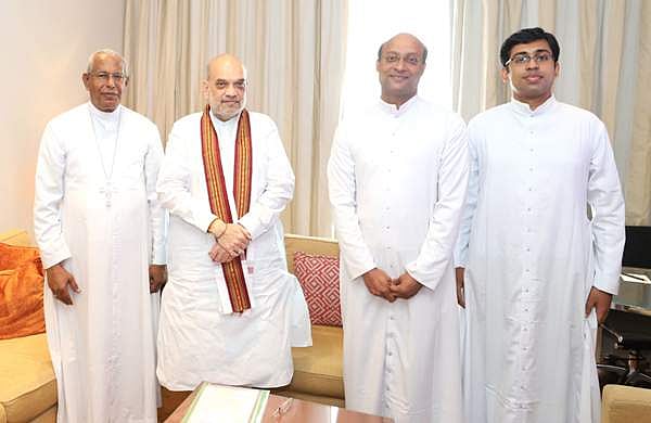 ആർച്ച് ബിഷപ്പ് മാര്‍ ആന്‍ഡ്രൂസ് താഴത്ത് അമിത് ഷായുമായി കൂടിക്കാഴ്ച നടത്തി