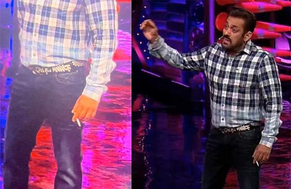 കയ്യില്‍ സിഗരറ്റുമായി സല്‍മാന്‍ ഖാന്‍ ബിഗ് ബോസ് വേദിയില്‍, തെറി വിളിയും; വിവാദം